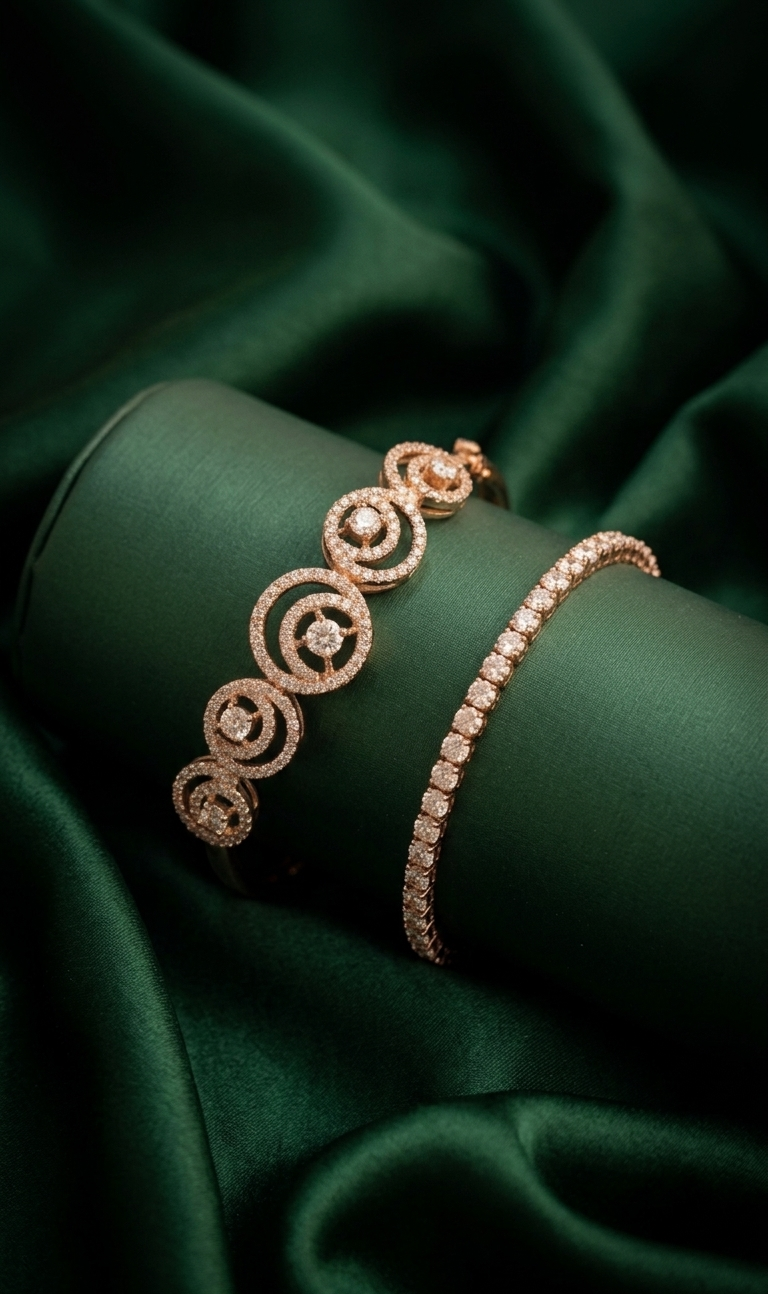 Orbit Natural Diamond Bangle Duo